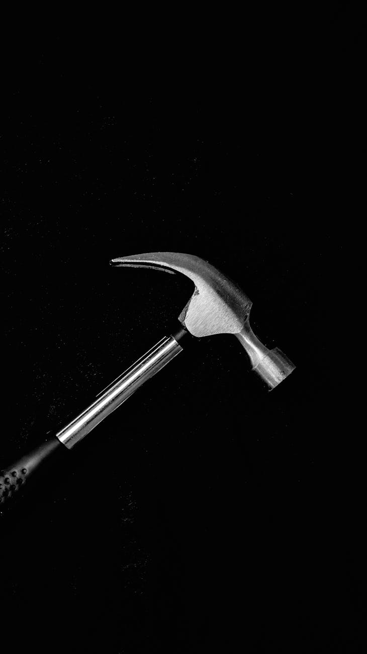 a silver hammer